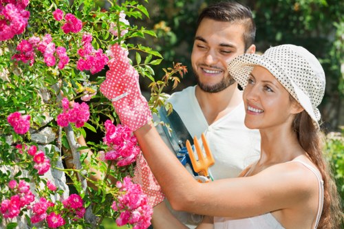 Eco-friendly gardening practices in action