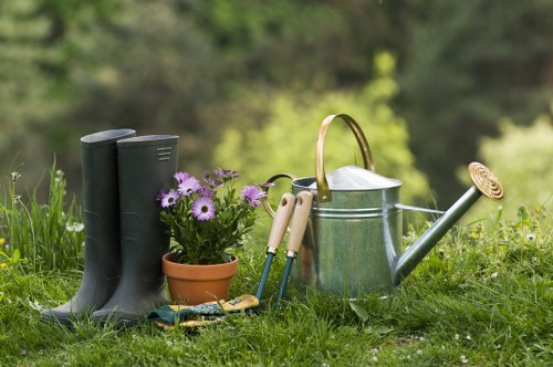 Hanwell gardener pruning plants