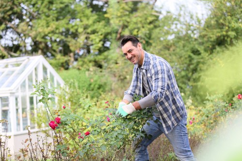 Beautiful landscaped garden maintained by Kevin's Gardeners