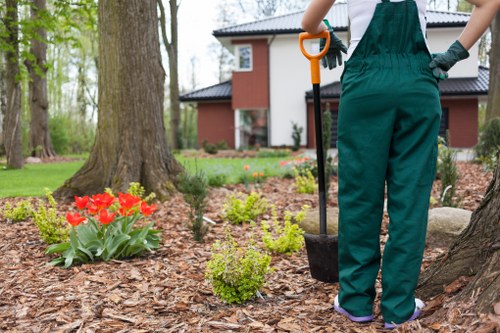 Kevins Gardeners team removing garden debris